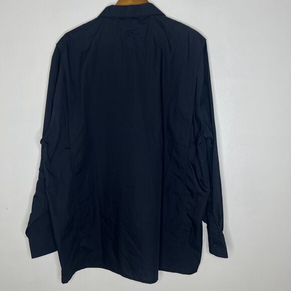 Tru-Spec Black Tactical Shirt Size XL Reg Long Sleeve Button Front - Picture 9 of 11